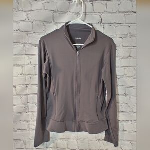 Patagonia Womens Grey Fullzip Large Athletic Jacket